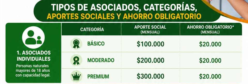 Tabla de Aportes